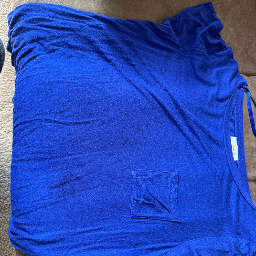 Vibrant Blue Top with Pocket